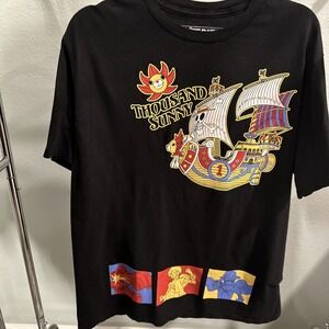Thousand Sunny Straw Hat Crew Anime T-Shirt M